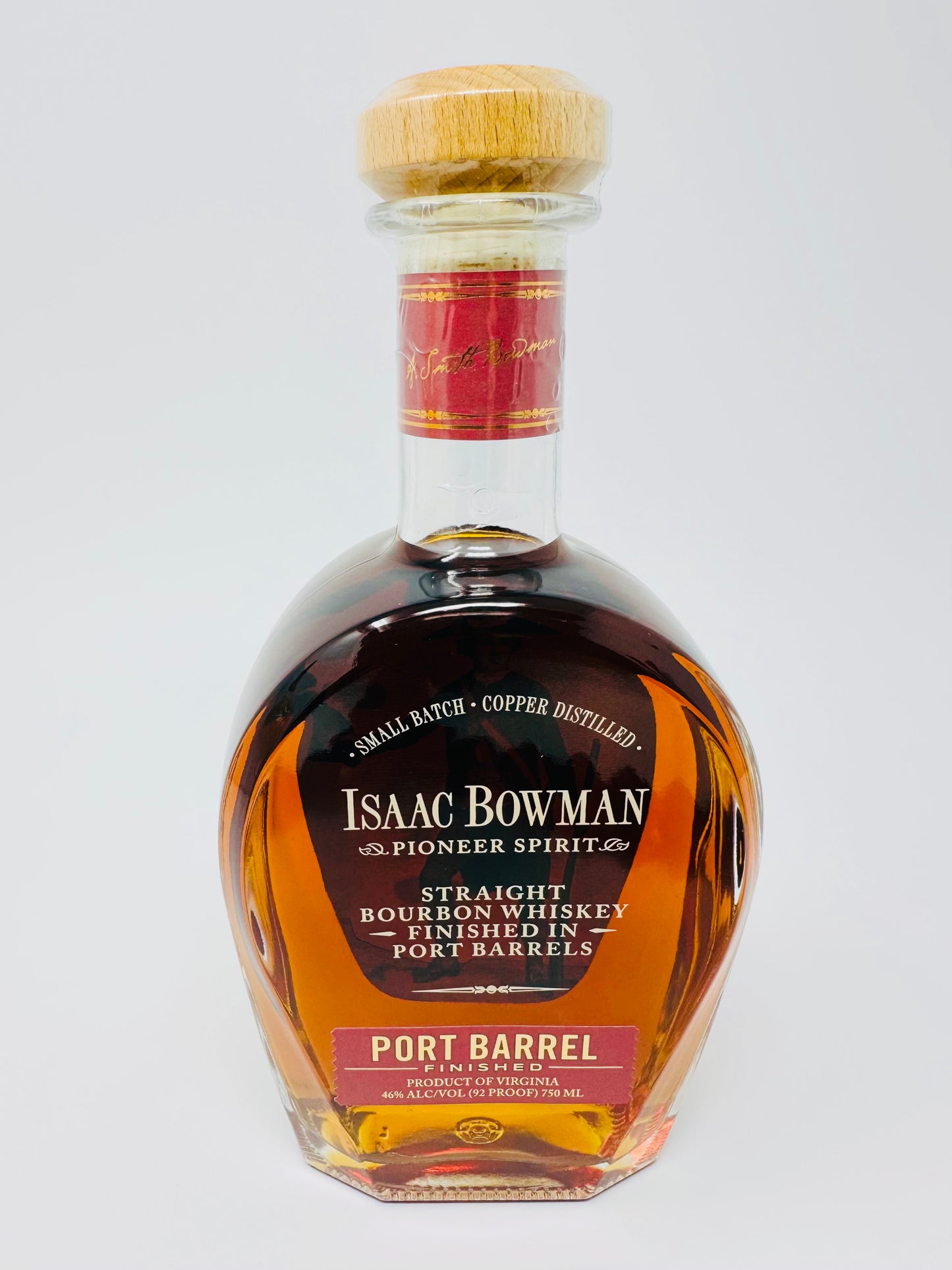 Isaac Bowman Port Finish Bourbon, A. Smith Bowman Distillery, Kentucky, USA, 750ml