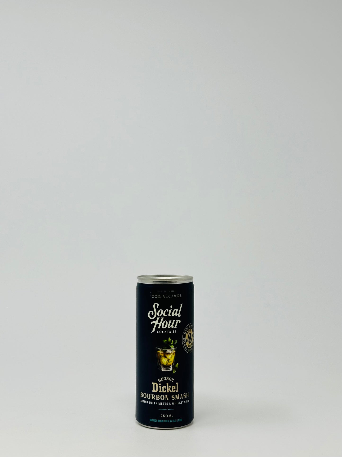 Social Hour Cocktails, Bourbon Smash 250ml Can