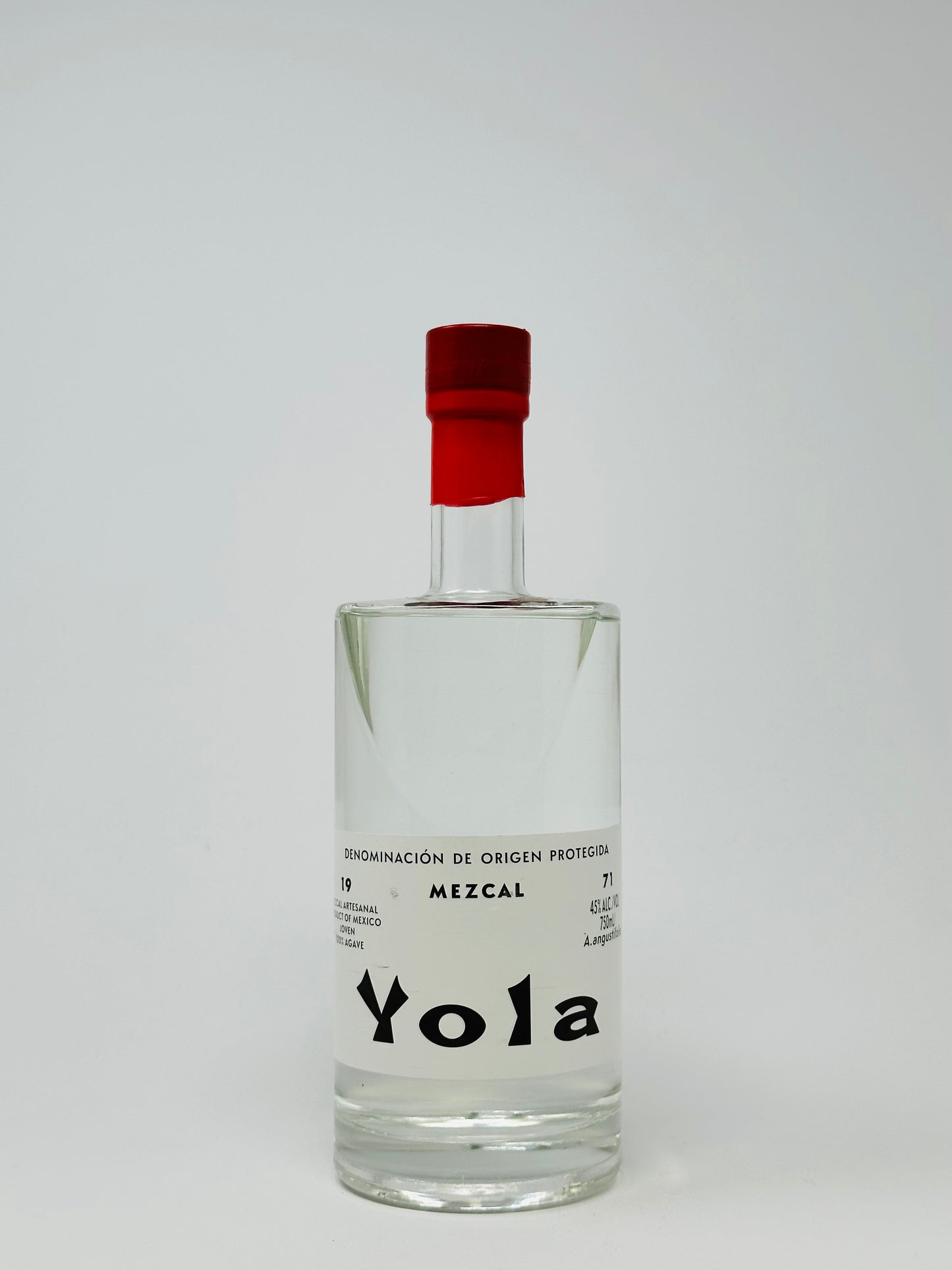 Yola Mezcal, Joven Mezcal Artesanal 100% Agave A. Angustifolia 750ml