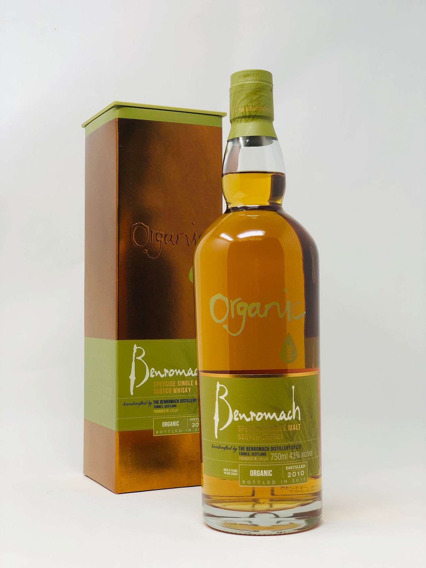Benromach, 2010 Organic Speyside Single Malt Scotch Whisky 86 Proof