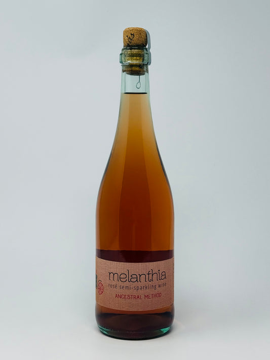 Papras Bio Wines Tyrnavos Melanthia Ancestral Method Semi-Sparkling Rose