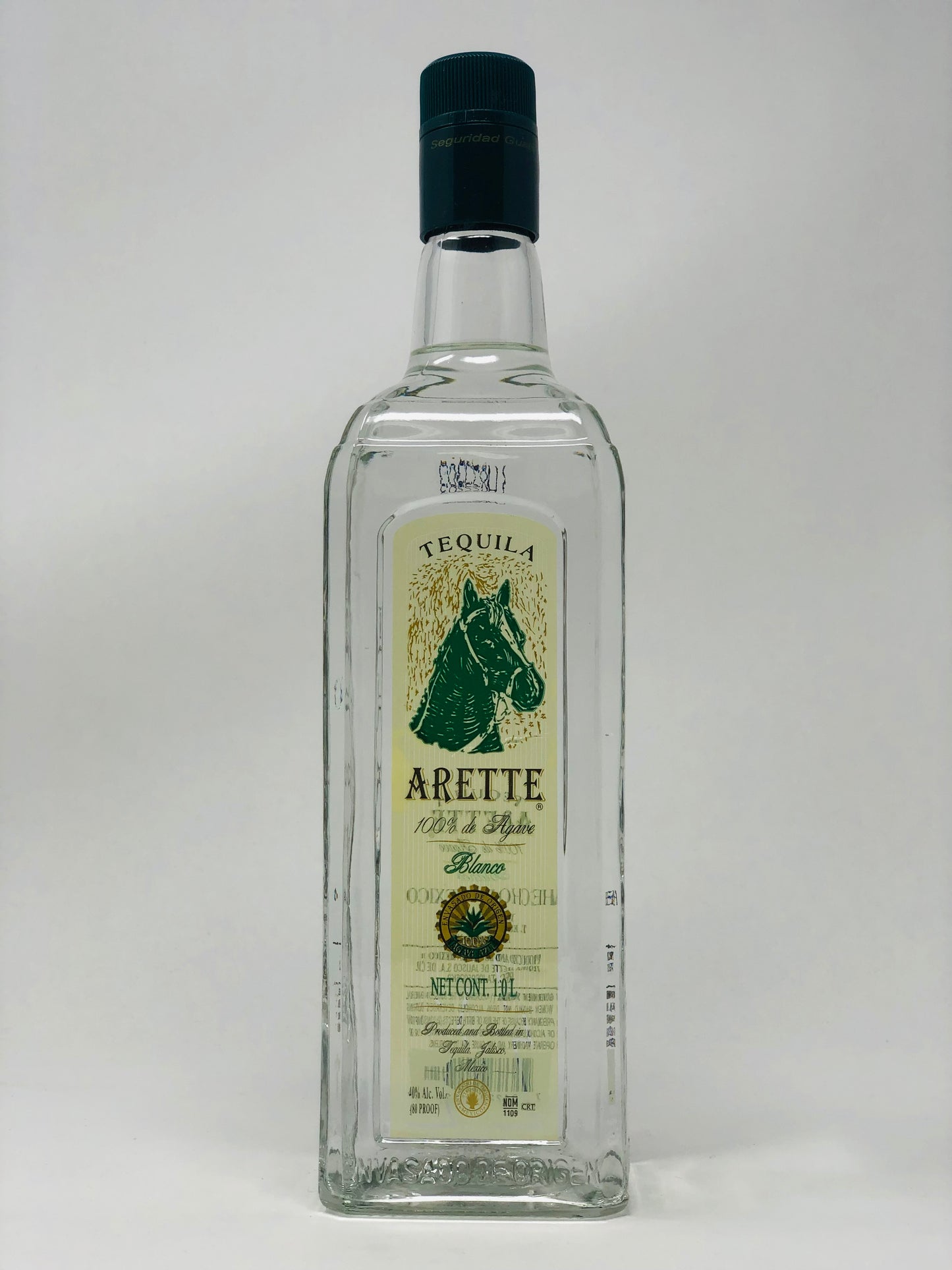 Tequila Arette, Blanco Tequila 100% de Agave 1L