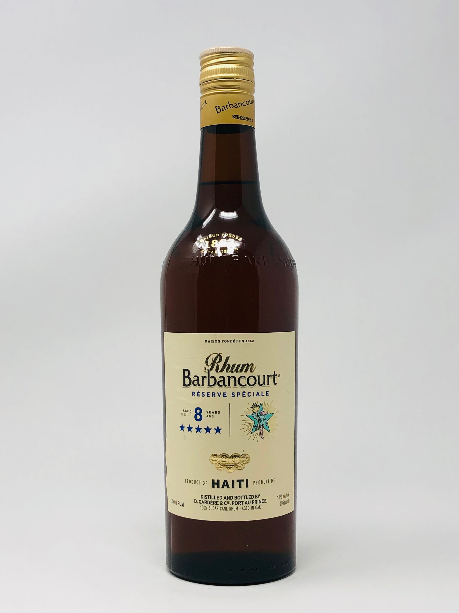 Rhum Barbancourt, 8 Years Old Réserve Spéciale 5 Star Rum 750ml – Graham  Wine Co.