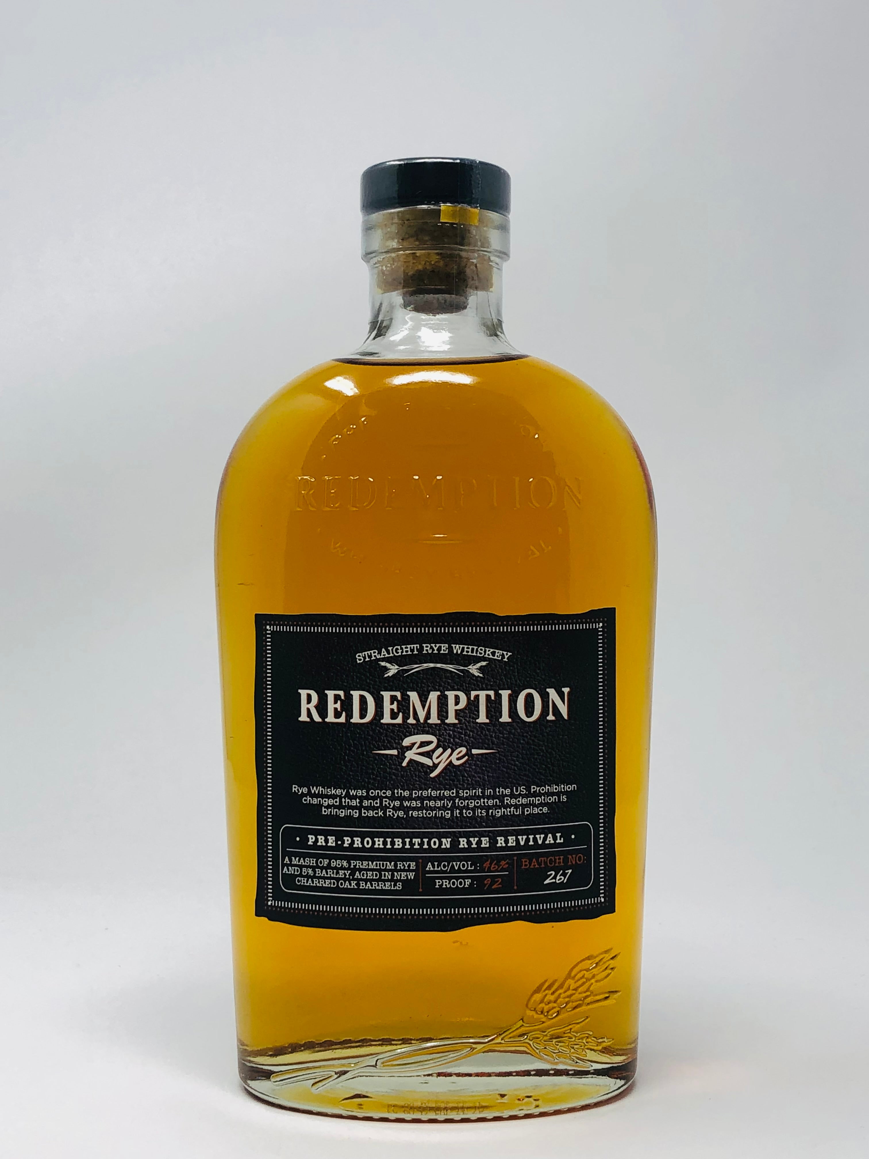 Redemption Rye Whiskey 750ml – Graham Wine Co.